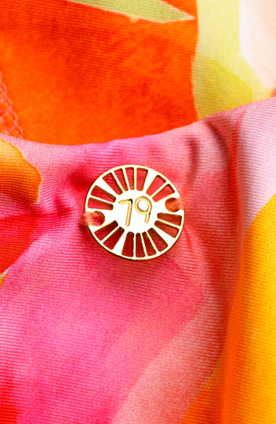 Sunshine 79 Utopia Garden Keyhole V-Plunge One Piece