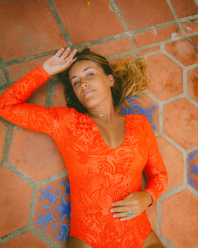 Valentina Surf Suit - Mandarina